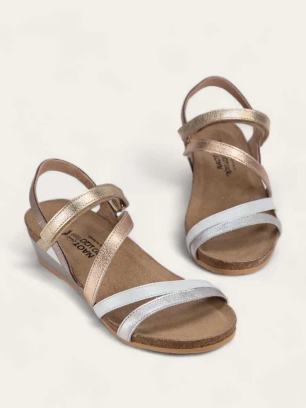 Naot Hero Sandal in a multi-metallic colorway 37